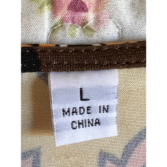 Bob Mackie Top Womens Size L Yellow Brown Pullover Tunic Wearable Art Boho Hippi - Picture 3 of 10